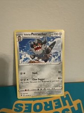 Galarian Perrserker Rare SWSH02: Rebel Clash 127/192 Pokémon Card