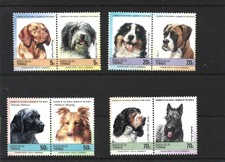 Tuvalu Nukolaelae 1985 Dogs Set of 8 MNH