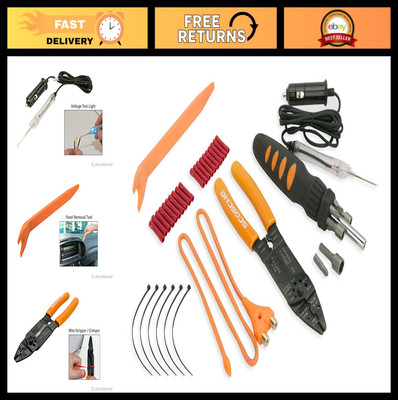 Complete Car Stereo Tool Kit - Professional Audio Installation Set, Pry Tool, Wi