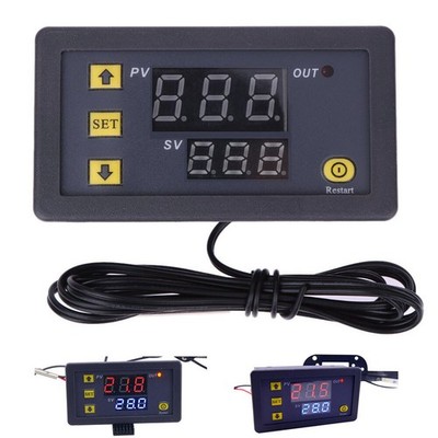 1 Pc. New W3230 Digital Display Temperature Controller 12/24/110-220V -50~120 