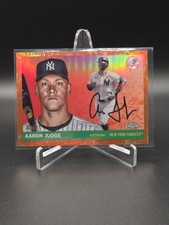 2025 Topps Chrome Platinum Aaron Judge Toile Orange Refractor 13/25