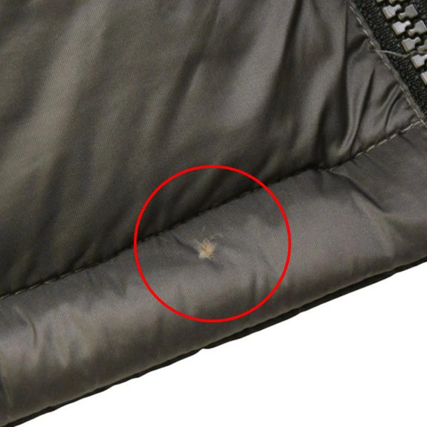 First Down Reversible Down Jacket Black Gray L Us… - image 7