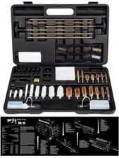 Universal Gun Cleaning Kit With Ar15 Cleaning Mat 163 Peice Kit