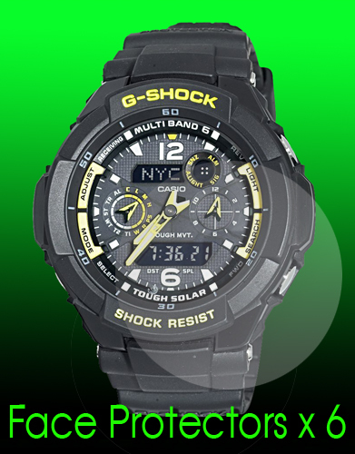 Casio GW3500B - 1A G-Shock Aviator watch protector x 6...WATCH NOT INCLUDED