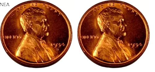 1934+1934-D Lincoln Wheat Penny Cent Lot ~ Gem BU (red) ~~ 2 Coin Set
