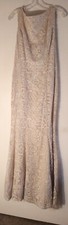 KATHERINE KELLY WOMEN'S SIZE 8 CHAMPAGNE BEIGE EVENING GOWN DRESS PARTY CELEBRAT