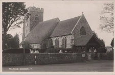 Sussex, UK: RPPC 1947 Felpham Church United Kingdom/Great Britain Photo Postcard