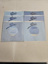 45 RPM 7" RECORD SLEEVES CO. SLEEVE 6 PACK SEE PHOTOS - Epic SLV135