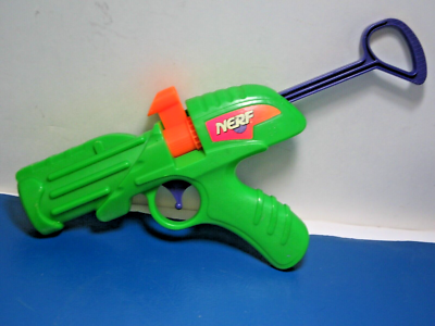 Vintage 1990s Nerf Secret Shot Blaster Nerf Dart Gun Green Orange