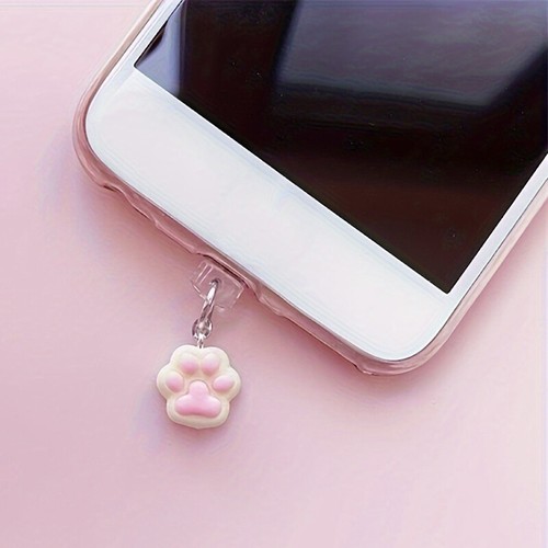 Phone Dust Plug Cat Claw Pendant Decoration For IPhone Type-C Charging Interface - 第 1/16 張圖片