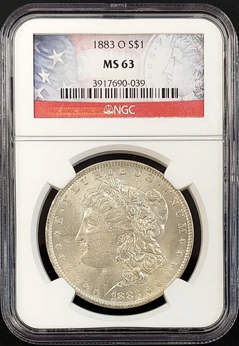 1883 O Morgan Dollar certified MS 63 by NGC! NO RESERVE!