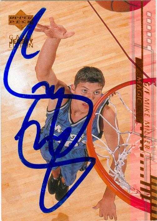 Mike Miller autographed Basketball Card (Orlando Magic) 2001 Upper Mike Miller autographed Basketball Card (Orlando Magic) 2001 Upper
