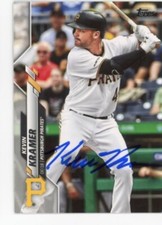SIGNED BASEBALL CARD AUTO TOPPS 2020 PITTSBURGH PIRATES KEVIN KRAMER #579