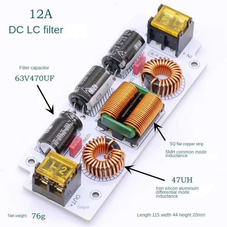 Dc LC Low-pass High-frequency EMI Automotive Audio Switching Power ...