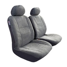 For Nissan Rogue Car Seat Covers Front Set Soft Warm Gray Faux Sheepskin 2PCS