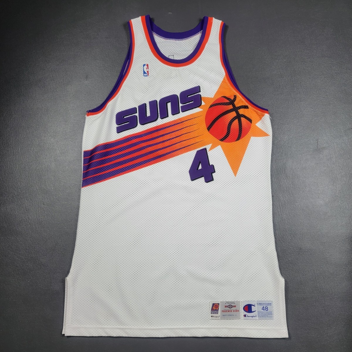 100% Authentic Michael Finley Vintage Champion 95 96 Suns Pro Cut