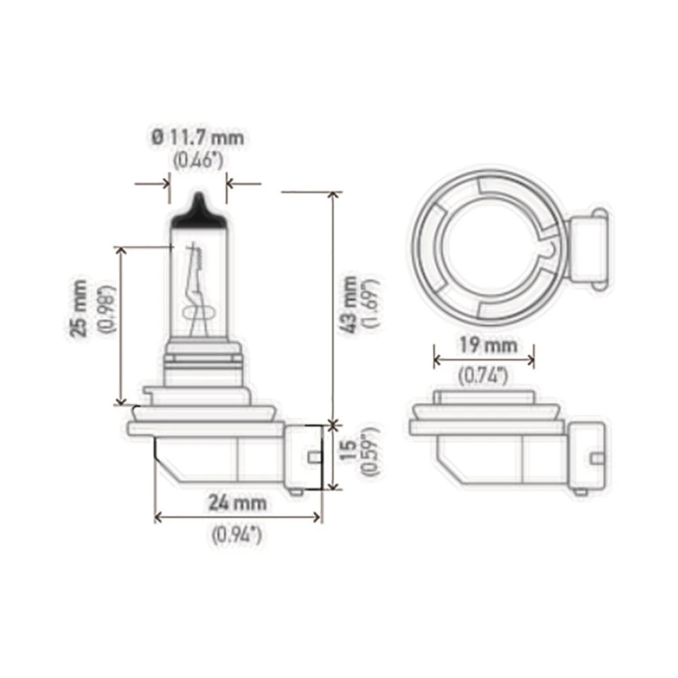 Лампа ближнего света Hella 1x для Ford Fiesta - Изображение 4 из 4