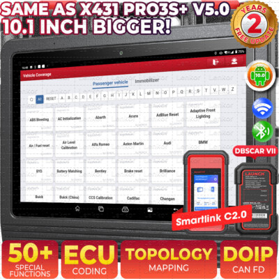 LAUNCH X431 V+ 5.0 PRO3S+ & SmartLink C HD3 Heavy Duty Truck Diagnostic Scanner