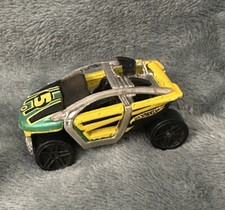 Hot Wheels 2001 Mattel inc. MOTO-CROSSED Yellow/Green Made in Malaysia