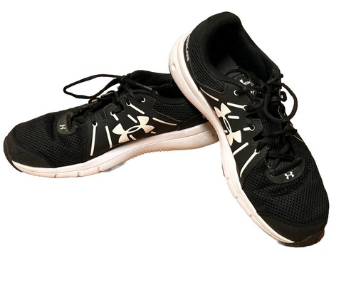 Men's Under Armour UA Dash 2 Black White Size 10.5 Mesh Athletic Shoes Running - Picture 8 of 9