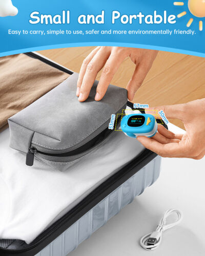 Baby Kids Finger Pulse Oximeter Pediatric SpO2 PR for Neonatal Children 1-12Year - Picture 6 of 7