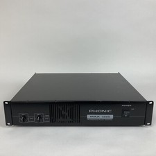 Phonic Max 1500 Professional Power Amplifier Working Well Cosmetic Issues