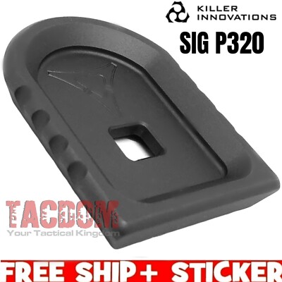 Killer Innovations Velocity GRAY SIG P320 Magazine Base Pad floor mag plate