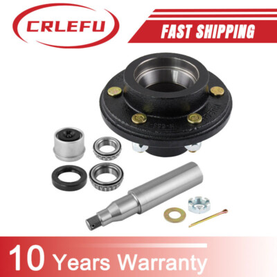 6 on 5.5'' Trailer Hub Kit w/ Round Trailer Spindle #42 5200-7000 lbs Axle