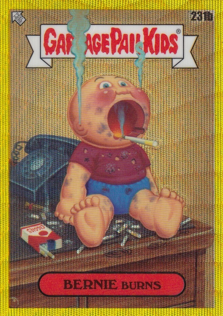 BERNIE BURNS 275 TOPPS CHROME GPK YELLOW WAVE REFRACTOR #231B