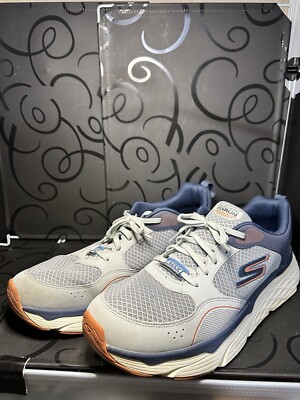 SKECHERS MENS MAX CUSHIONING ELITE RIVALRY 220062GYNV LACE-UP RUNNING SHOES Sz14