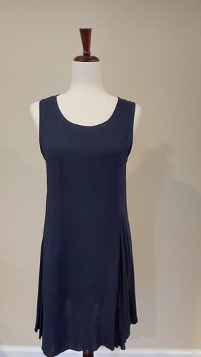 7 for all mankind asymmetrical sleeveless navy blue dress /Size -Medium /NWT - Picture 11 of 16