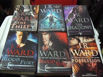 6 J R Ward HC. Books 3 Black Dagger Brotherhood, 2 Black Dagger Legacy,