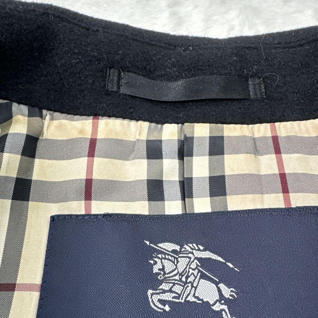 Burberry London Short Coat Black With Nova Check Pattern Size 38 For Women thumbnail 7