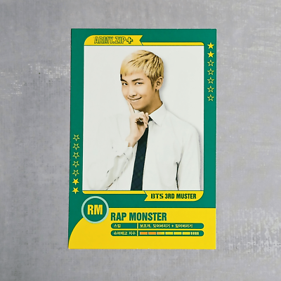 BTS 3rd Muster Seoul ARMY Zip+ Official Player Card Set - RM