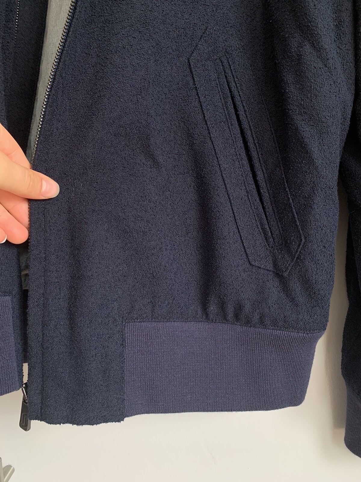 FILA richard james savile row navy bomber jacket