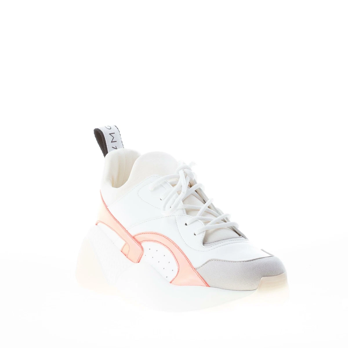 STELLA McCARTNEY women shoes Eclypse white and orange sneaker 