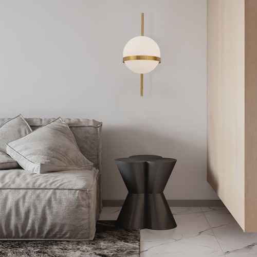 Modern Gold Wall Lamp Glass Shade Wall Light E26 Lamp Holder Hallway Home Decor - Picture 13 of 15