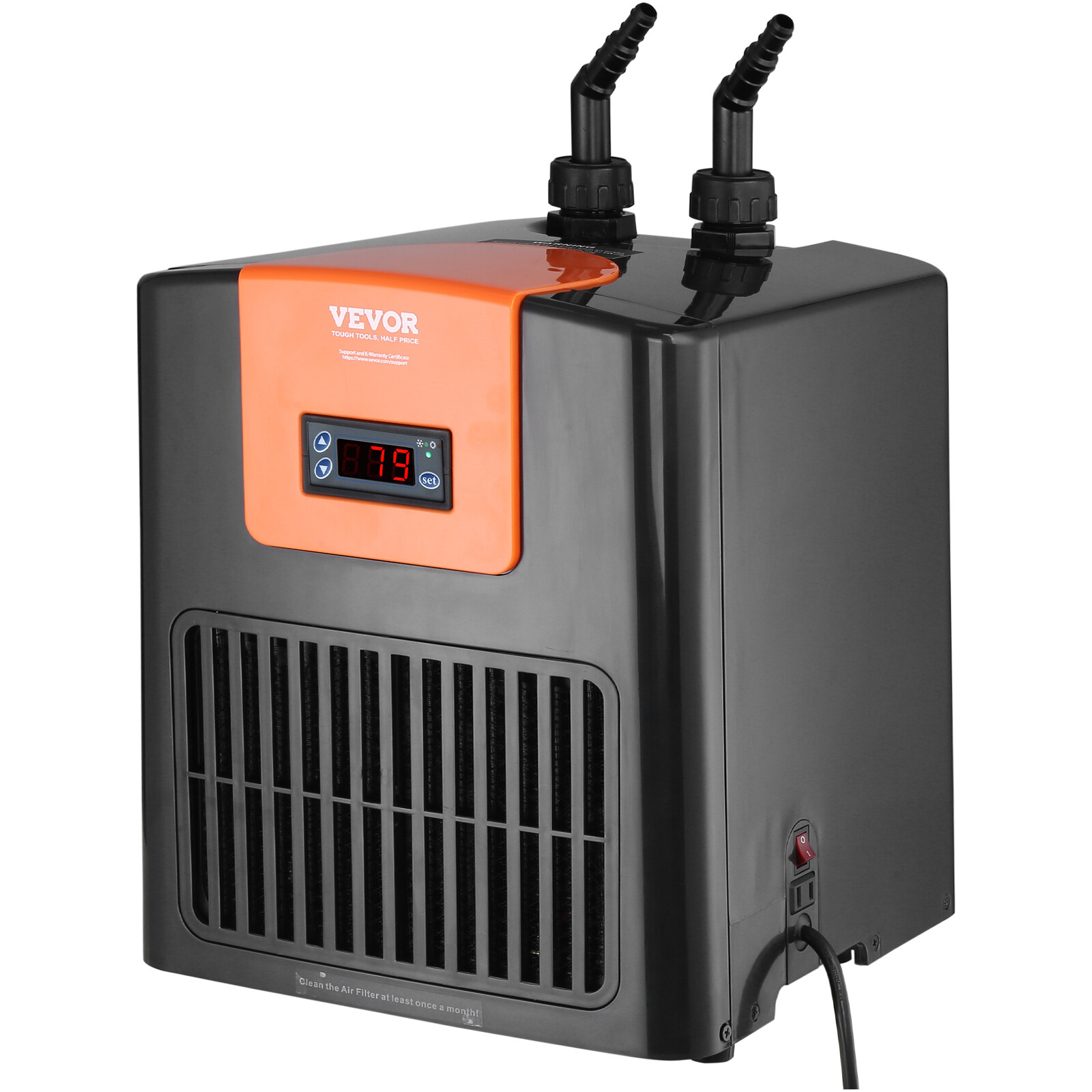 VEVOR Aquarium Chiller Hydroponic Water Chiller 1/10 HP 52 Gal Fish