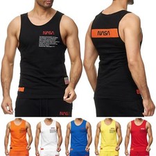 Redbridge Mens Tank Top T-Shirt NASA Logo Sleeveless Tshirts Muscle Shirt M1835