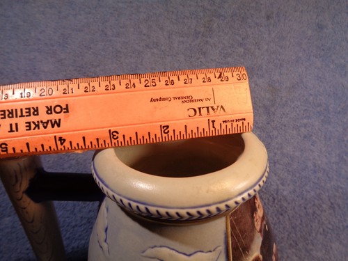Vtg Large 2001 MILLER BEER Norman Rockwell Bottom of the Sixth Collector Stein - Picture 15 of 19