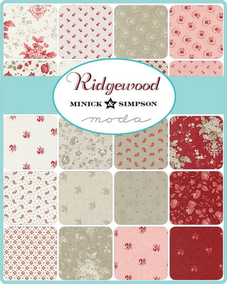 Ridgewood Moda Charm Pack 42 100% Cotton 5" Precut Fabric Quilt Squares - Image 2 of 2