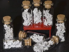 10+ Grams ULTRA PURE Fine Nugget CRYSTALLINE SILVER .999+ IN DISPLAY GLASS VIAL