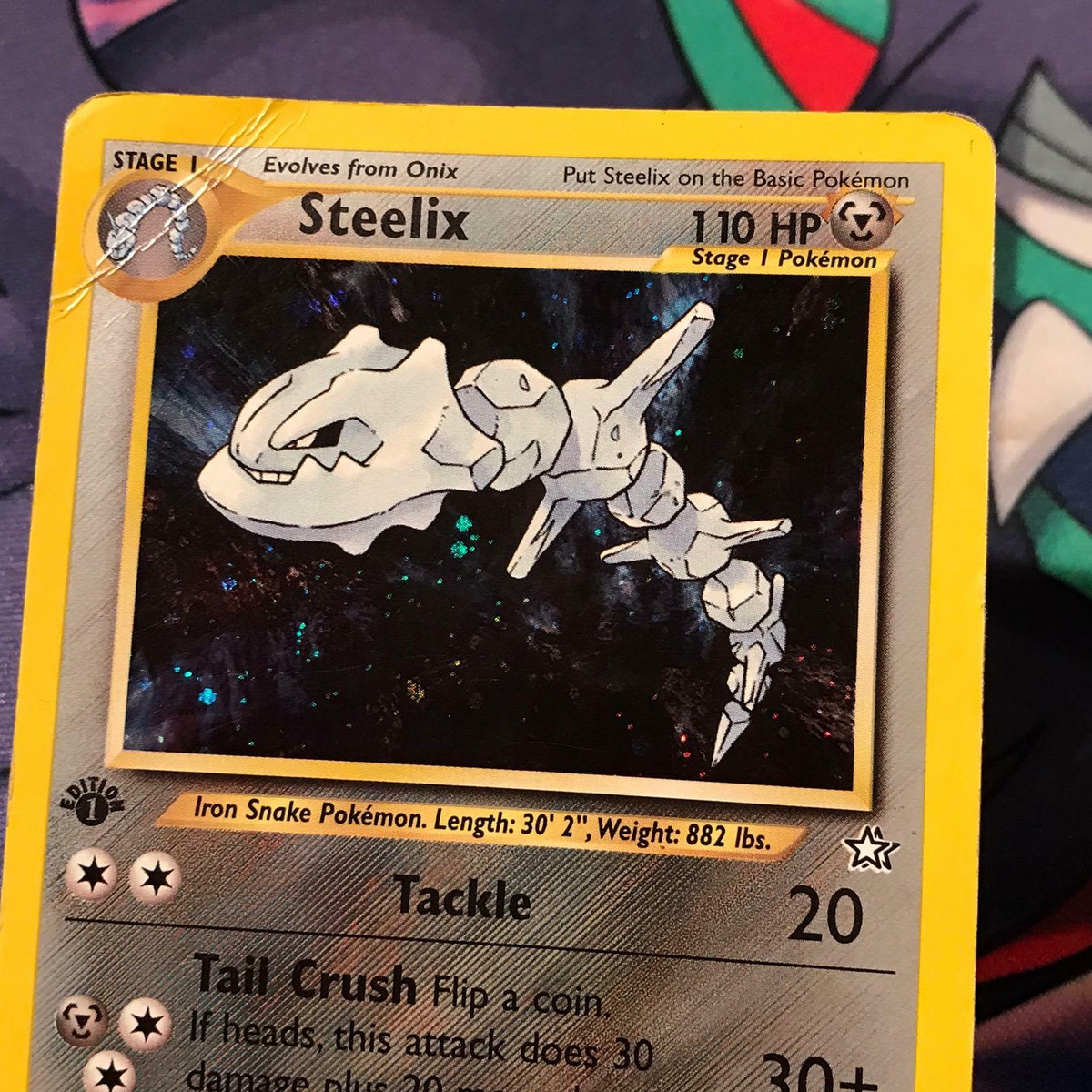 1ST EDITION Steelix ~ 15/111 ~ Holo ~ NEO GENESIS ~ DAMAGED