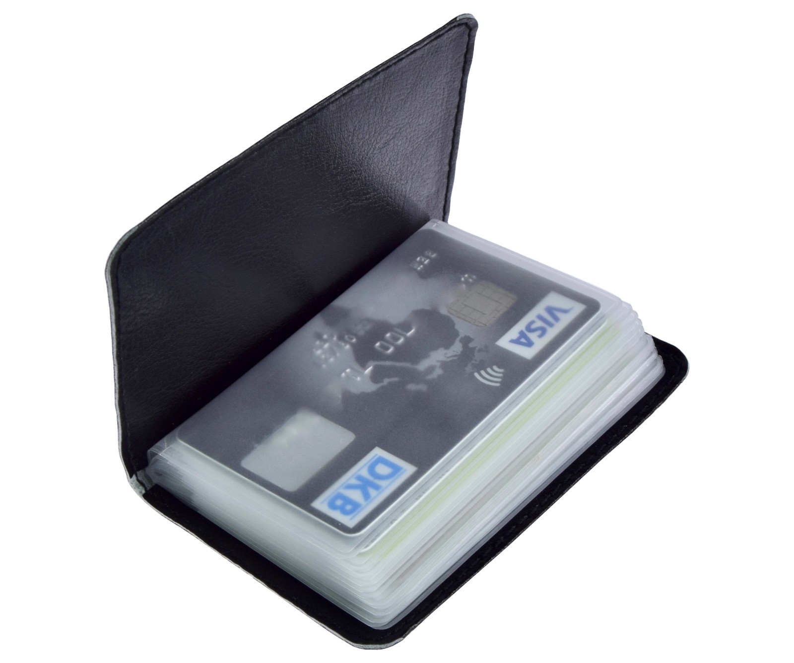 Kreditkartenetui Set - 2 RFID Schutzhüllen Für EC Karten & Visitenkarten