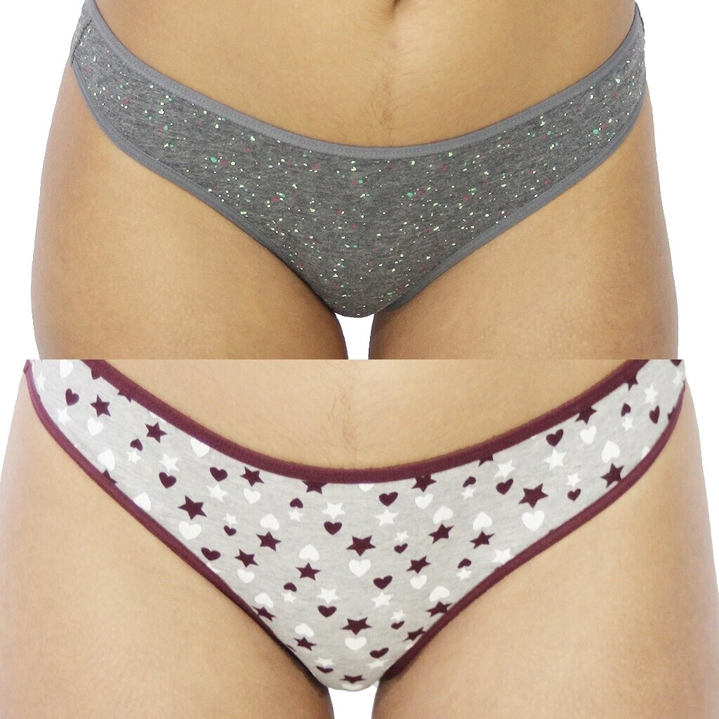 Mezcla de algodón bragas geométrica para Mujeres