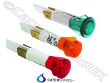 10MM PANEL SIGNAL NEON INDICATOR RED, GREEN / AMBER 240V LIGHT SPARES UNIVERSAL
