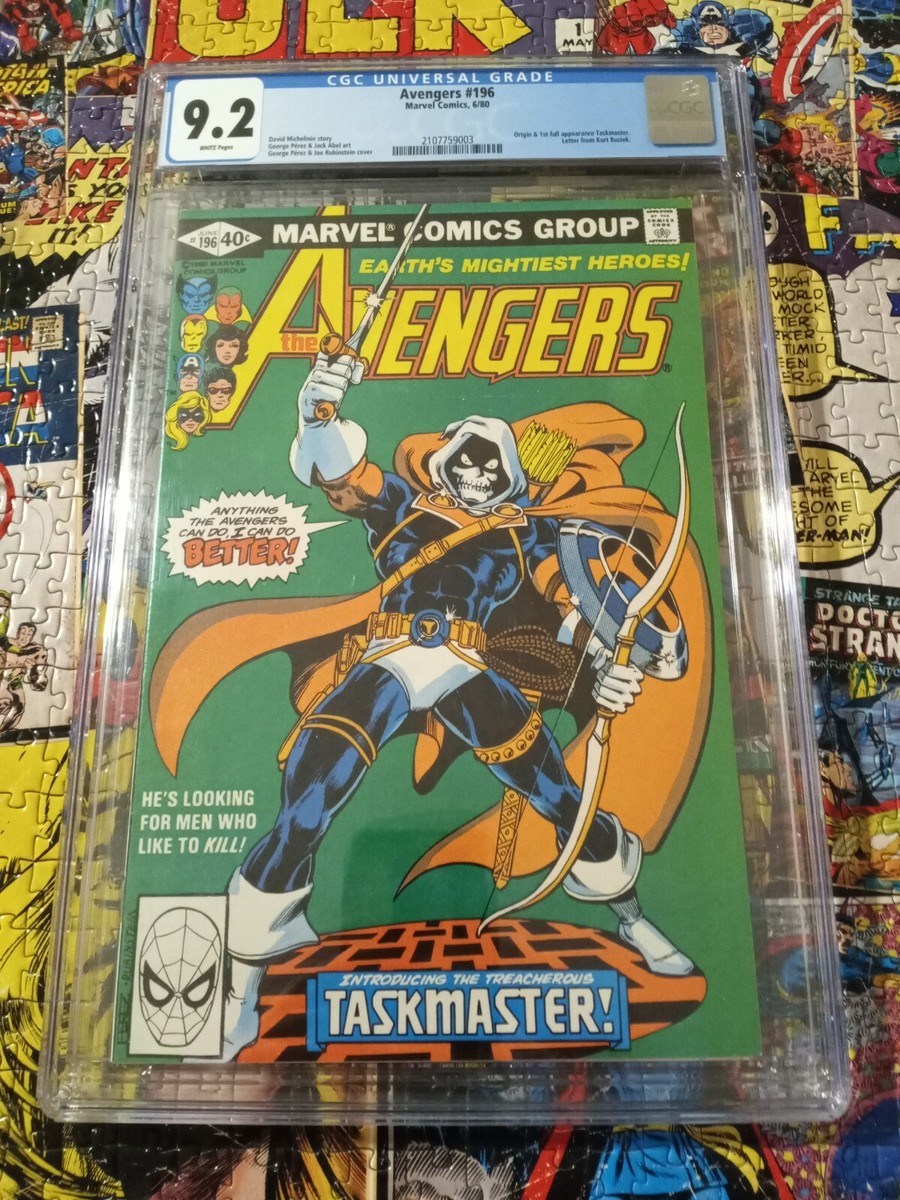 Avengers #196 CGC 9.2 first full appearance of Taskmaster