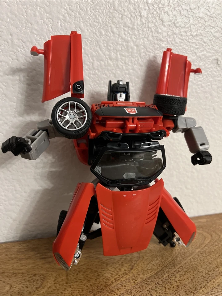 TRANSFORMERS SIDE SWIPE RED DOGE VIPER 7” ACTION FIGURE PLASTIC TAKARA TOY - Image 2 of 4