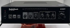 Radio Shack PA Amplifier 32-2054 40 Watt with Power Cord Amp Vintage Turns On