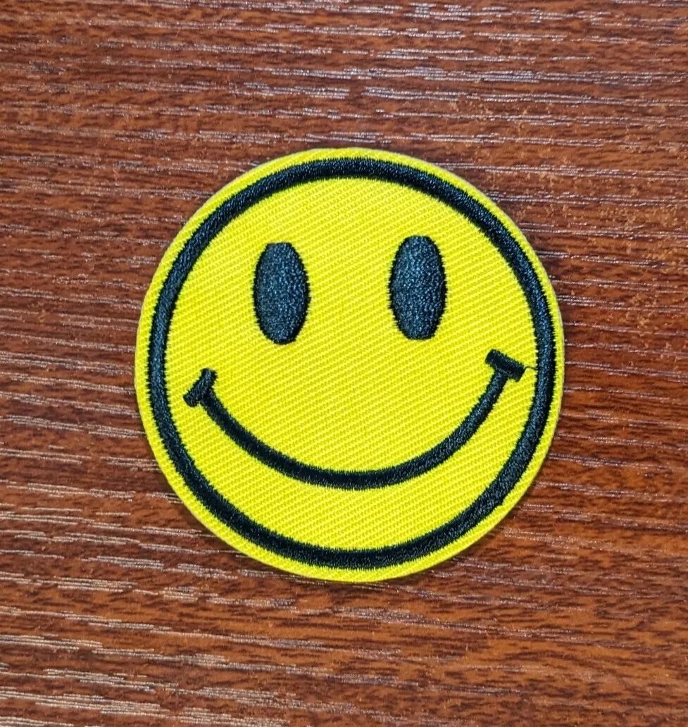 ⭐︎happy smile⭐︎ Happy Face Patch Yellow 2.5